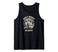 Albert is Happy at The Ocean, Graphic Saying Camiseta sin Mangas