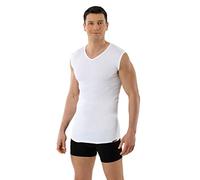 ALBERT KREUZ Camiseta Interior para Hombre sin Manga con Cuello de Pico y de 100% algodón orgánico Blanco 07/XL