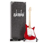 Albert Lee - Réplica de guitarra en miniatura - Regalos musicales - Hecho a mano ornamental escala 1/4 - Incluye una caja de exhibición, etiqueta de nombre y soporte de guitarra en miniatura