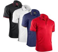 Albert Morris Polo Manga Corta Hombre - Transpirable & UV Protector Secado Rápido Transpirable Polo Tenis, Verano Deportes Golf Polo Hombre