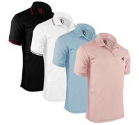 Albert Morris Polo Manga Corta Hombre - Transpirable & UV Protector Secado Rápido Transpirable Polo Tenis, Verano Deportes Golf Polo Hombre
