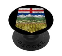 Alberta Escudo DE Armas Bandera Canadiense Edmonton Calgary PopSockets PopGrip Adhesivo
