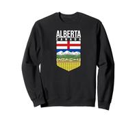 Alberta Escudo DE Armas Bandera Canadiense Edmonton Calgary Sudadera
