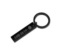 ALBERTBAND Llavero para mujer llavero personalizado con código de Spotify de música escaneable llavero personalizado con tu canción de música (1 pcs-Black)