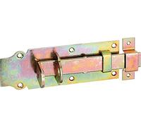 Alberts 116774 Cerrojo porta-candados, Recto, con maneta plana y cerradero fijado, Galvanizado, pasivado con capa gruesa, Pletina 140 x 52 mm