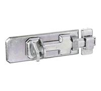 Alberts 123055 Cerrojo porta-candados de seguridad, Con maneta plana y cerradero fijado, Galvanizado, pasivado con capa gruesa, Pletina 80 x 35 mm