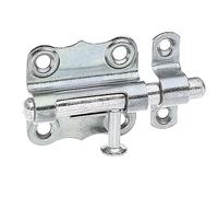 Alberts 123369 Pestillo, Con manilla botón sin muelle, Galvanizado, pasivado con capa gruesa, Pletina 39 x 38 mm, Ø del perno 8 mm