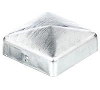 Alberts 205805 Capuchón para postes de madera, Forma plana, Galvanizado en caliente, 70 x 70 mm