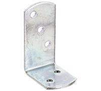 Alberts 208820 Escuadra roscada en L para celosía, En paquete grande, Galvanizado, pasivado con capa gruesa, 40 x 60 x 30 mm, Juego de 24