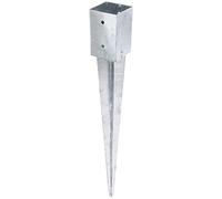 Alberts Tofuhaus Anclaje para enterrar 211288 – Para postes de madera 91×91 mm, 750 mm, galvanizado