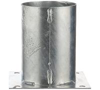 Alberts 211707 Anclaje sobre base, Para postes de madera cuadrados y redondos, Galvanizado en caliente, Ø101 mm