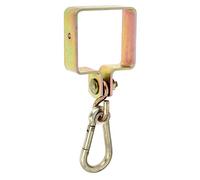 Alberts 217518 Abrazadera con mosquetón | Para madera de forma cuadrada | Galvanizado, pasivado con capa gruesa | 90 x 90 mm