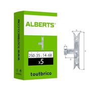 Alberts 306557 Bisagra central de persiana | recta, cola de carpa final | galvanizada azul | rollo Ø14 mm | tamaño 250 x 35 mm
