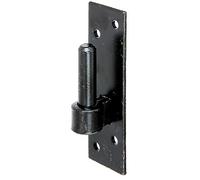 Alberts 306687 Abrazadera en la placa, Forma del sur de Alemania con gancho DI o DII, Barniz de inmersión negro, Ø del entre eje 14 mm, Pletina 130 x 40 mm