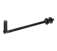 Alberts 306861 Gozne para atornillar, En forma de J, para postes, Barniz de inmersión negro, Ø del entre eje 16 mm, Longitud 290 mm