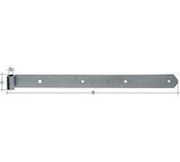 Alberts 318178 Pernio, En distintos modelos, Acero inoxidable, Ø del pasador 16 mm, Tamaño 800 x 45 mm