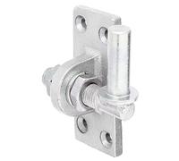 Alberts 318246 Gozne para atornillar, Ajustable en 20 mm, Galvanizado, pasivado con capa gruesa, Ø del entre eje 16 mm, Pletina 105 x 45 mm