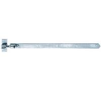 Alberts 318338 Pernio, Recto, extremidad Redondeada, Ajustable en 30 mm, Galvanizado en Azul, 660 x 40 mm