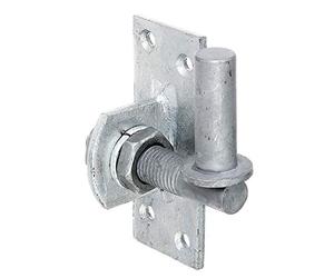 Alberts 318765 bisagra atornillable | Ajustable en 20 mm | Galvanizado en caliente | Ø entre ejes 16 mm | Placa 100 x 40 mm