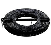 Alberts 329549 Galvanizado-Negro-Revestimiento de plástico-10.000 x 12 x 0,8 mm