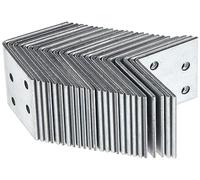 Alberts 330194 Escuadra de ensamblaje, Galvanizado Sendzimir, 40 x 40 x 40 mm, Juego de 25