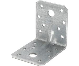 Alberts 330354 Escuadra reforzada con nervio, Galvanizado Sendzimir, 70 x 70 x 55 mm (Paquete de 5)
