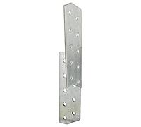 Alberts 331009 Escuadra asimétrica, A la izquierda, Galvanizado Sendzimir, 32 x 32 x 170 mm