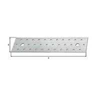 Alberts 331962 Placa Perforada, 240 x 60 mm, Sendzimir galvanizado