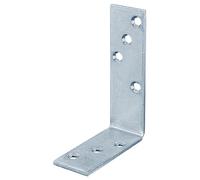Alberts 332303 Ángulo de viga, estrecho, galvanizado, capa gruesa pasivada, 80 x 120 x 35 mm, juego de 25