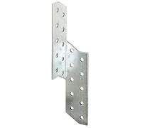 Alberts 334277 Anclaje de correa de cabrio, galvanizado sendzimir, 32 x 32 x 170 mm, juego de 50