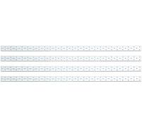 Alberts 335137 - Tiras de placas perforadas (galvanizadas, 1000 x 40 mm, 4 unidades)