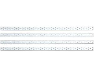 Alberts 335137 - Tiras de placas perforadas (galvanizadas, 1000 x 40 mm, 4 unidades)