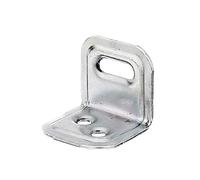 Alberts 340100 Estribo de ajuste, gofrado, galvanizado, pasivado con película gruesa, 25 x 25 x 30 mm, Juego de 50