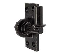 Alberts 340766 Gozne para atornillar, Ajustable en 20 mm, Galvanizado en negro, Ø del entre eje 16 mm, Pletina 105 x 45 mm