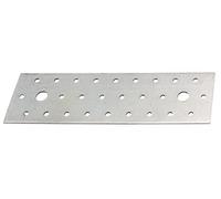 Alberts 341961 Chapa perforada, galvanizada sendzimir, 200 x 60 x 2 mm