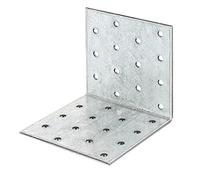 Alberts 341992 Ángulo de chapa perforada, galvanizado sendzimir, 80 x 80 x 80 mm