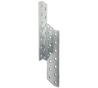 Alberts 342333 Anclaje de correa de cabrio, galvanizado sendzimir, 32 x 32 x 210 mm, juego de 25