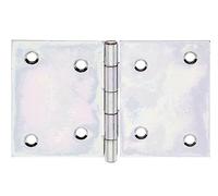 Alberts 346515 Bisagra, ancha, galvanizada sendzimir, 80 x 120 x 1,5 mm