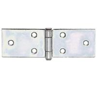 Alberts 346881 Bisagra, Con pasador de acero inoxidable remachado, Galvanizado Sendzimir, 32 x 100 mm