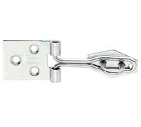 Alberts 348205 Pestillo de mano, con lazo, galvanizado, capa gruesa pasivada, 80 x 26 mm