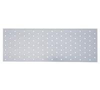 Alberts 353469 Chapa perforada, galvanizada sendzimir, 400 x 120 mm