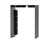Alberts 355265 Pajarera - Techo protector en forma de U, Pajarera de acero en colores tendencia, Comedero para colgar o de pie, Dimensiones 130 x 120 x 100 mm