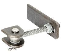 Alberts 411121 Pernio de pórtico, Para una apertura da máxima 180°, Modelo largo, Tornillos y tuercas galvanizados en caliente, perno y pasador de acero inoxidable, Roscado M12