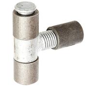 Alberts 411572 Gozne par soldar, Ajustable en 40 mm, Acero, con pasador galvanizado y pieza central, Roscado M24, Ø exterior 32 mm