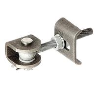 Alberts 412074 Pernio de pórtico, para una Apertura da máxima 180°, Tornillos y Tuercas galvanizados en Caliente, Perno y Pasador de Acero Inoxidable, Roscado M12
