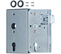 Alberts 416447 Cerradura de sustitución, Galvanizada, para Caja de Cerradura 60 mm, Entre Eje 60 mm