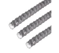Alberts 423735 Acero estriado para hormigón, acero, 1000 x 12 mm, juego de 3