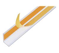 Alberts 433550 Perfil de ángulo, Autoadhesivo, Aluminio, blanco, 1000 x 30 x 30 mm