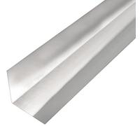 Alberts 462802 Chapa lisa, canteada, forma de L, aluminio, natural, 2000 x 50 x 50 mm