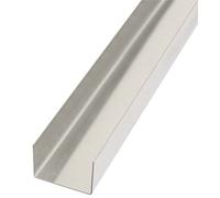 Alberts 462864 Chapa lisa, canteada, en forma de U, aluminio, natural, 2000 x 20 x 29 x 20 mm